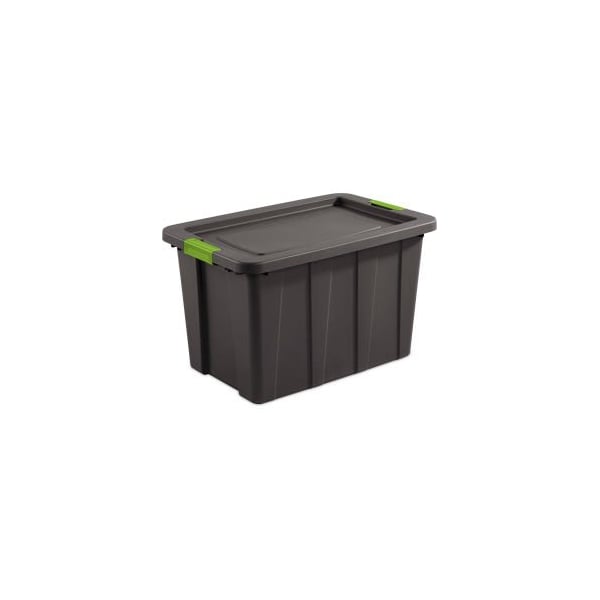 Sterilite Storage Tote, 30 gal, 29-7/8 in L x 19-3/4 in W x 18-1/8 in H, Gray, 4 PK 15273V04 - main